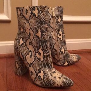Pretty Little Thing Snakeskin Boots